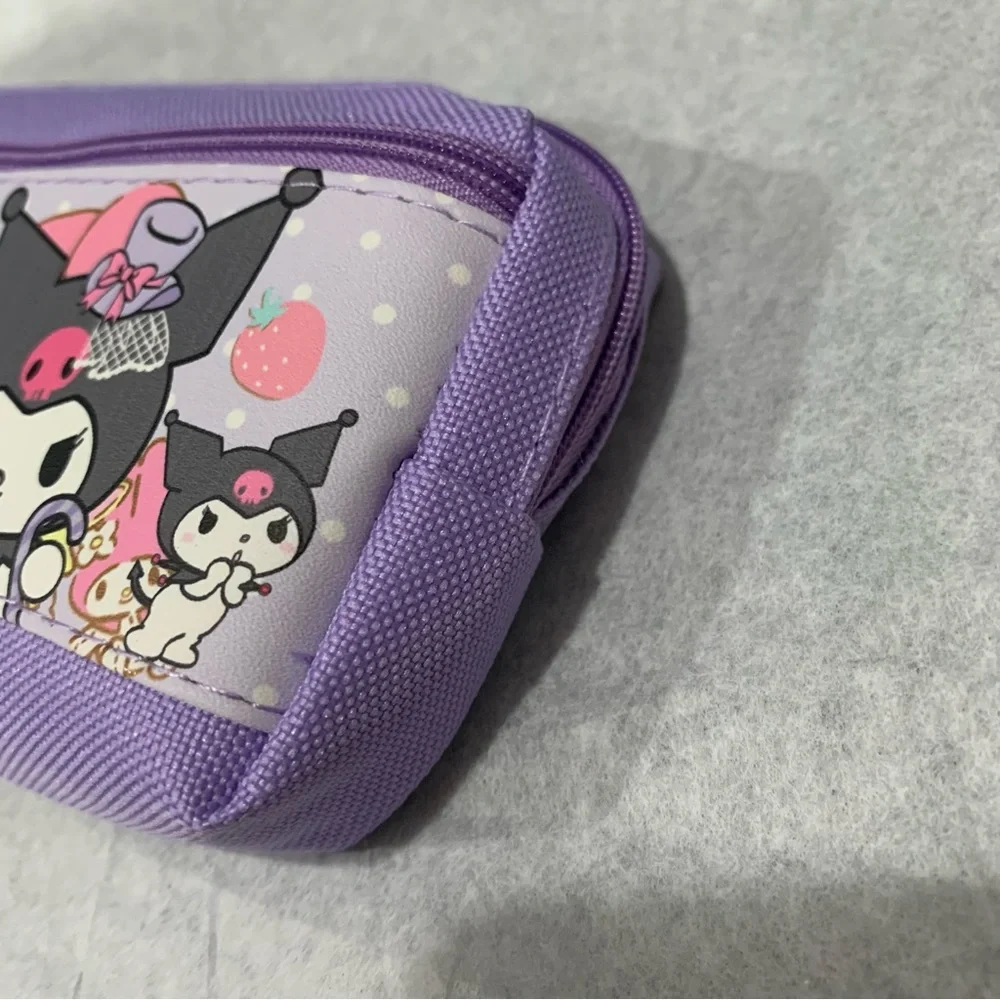 Kuromi Double Pocket Zip Pencil Pouch